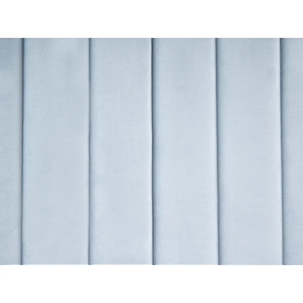 Lit avec sommier Velours LUNAN 180 x 200 cm Bleu clair