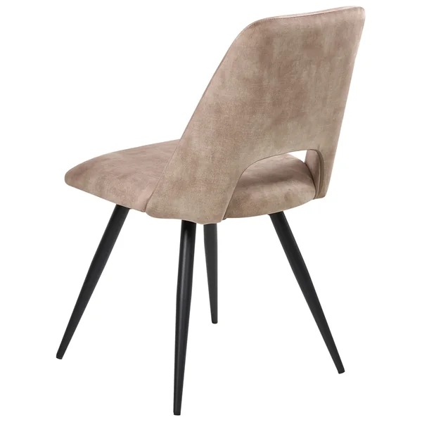 Lot de 2 chaises de salle à manger HALLETT Velours Beige