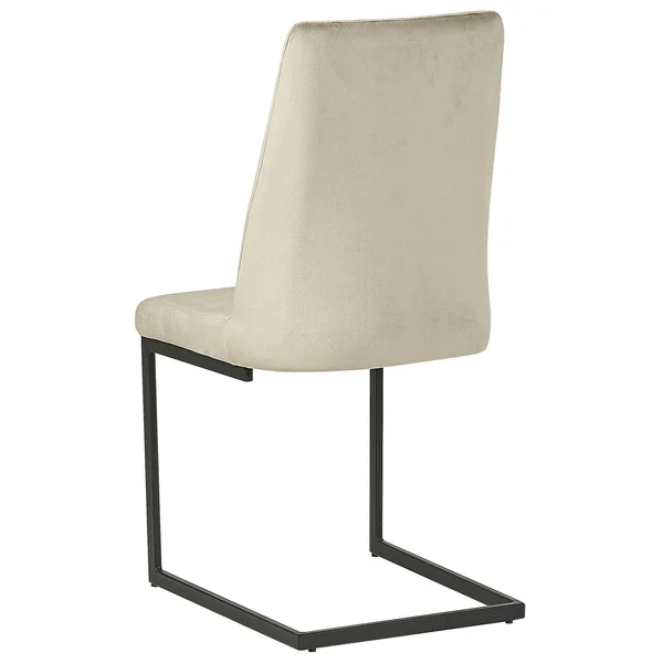 Lot de 2 chaises de salle à manger LAVONIA Velours Taupe