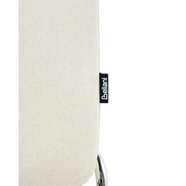 Lot de 2 chaises de salle à manger LECCO Tissu Beige clair