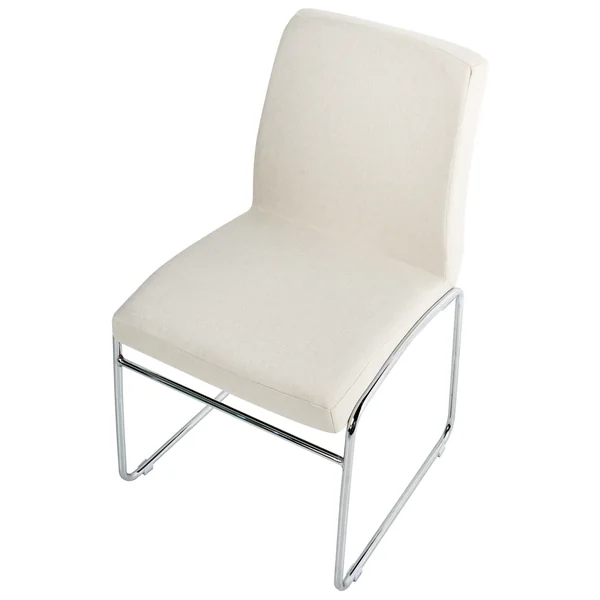 Lot de 2 chaises de salle à manger LECCO Tissu Beige clair