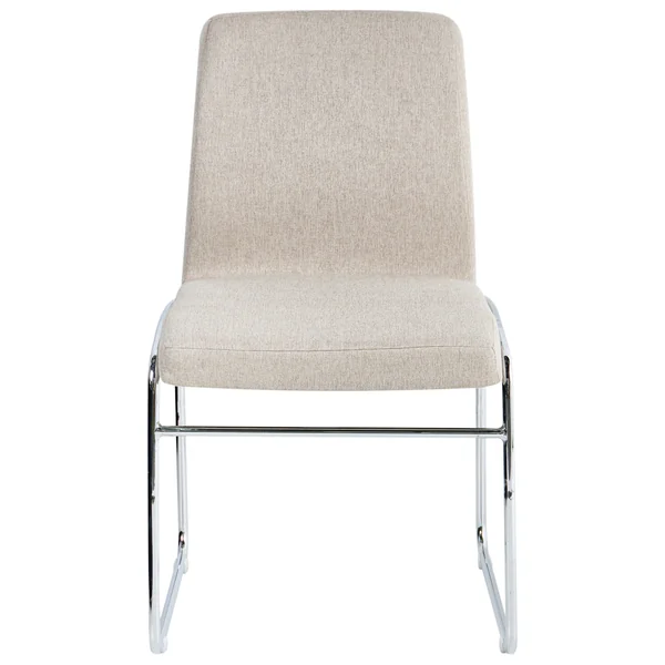 Lot de 2 chaises de salle à manger LECCO Tissu Beige