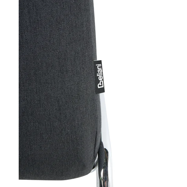 Lot de 2 chaises de salle à manger LECCO Tissu Noir