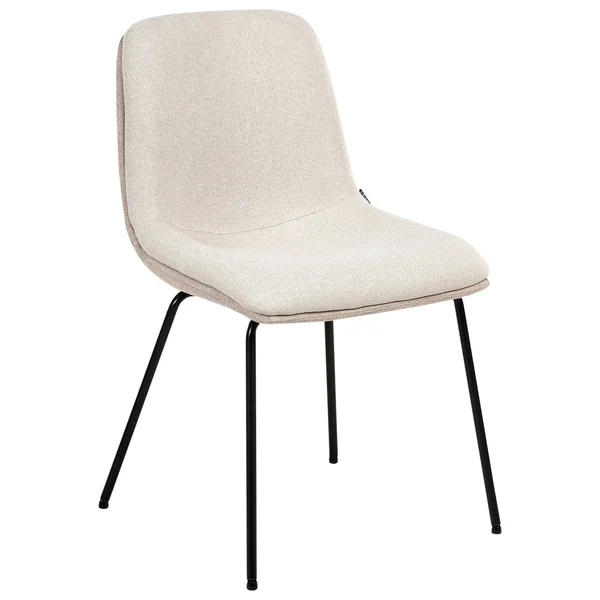 Lot de 2 chaises de salle à manger LORIDA Tissu Beige