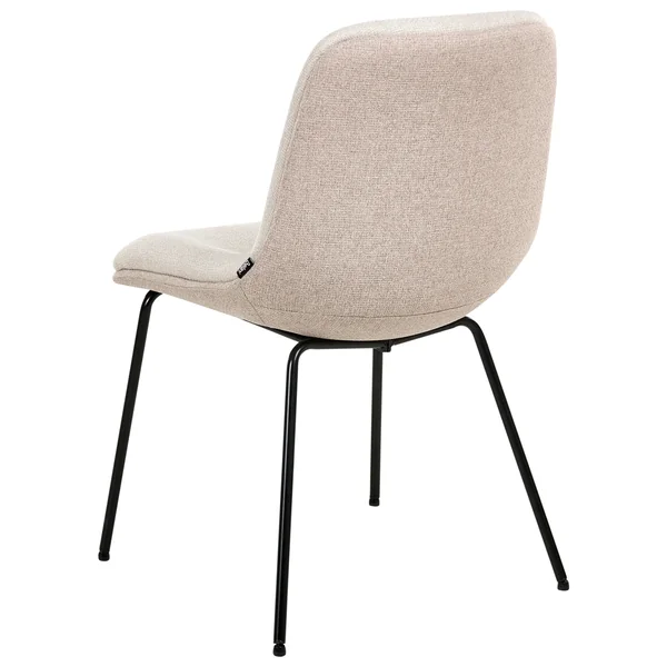 Lot de 2 chaises de salle à manger LORIDA Tissu Beige