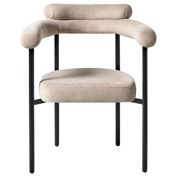 Lot de 2 chaises de salle à manger LYNEY Tissu Beige