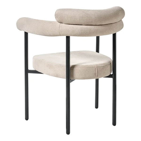 Lot de 2 chaises de salle à manger LYNEY Tissu Beige