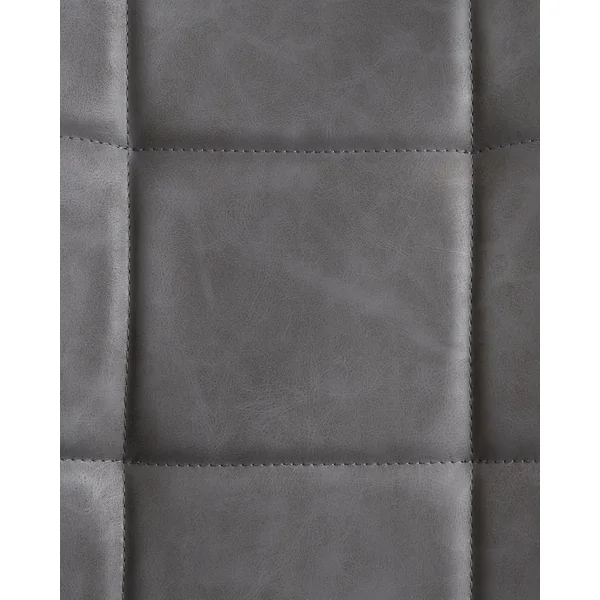 Lot de 2 chaises de salle à manger MELROSE Cuir PU Gris