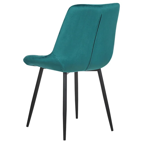 Lot de 2 chaises de salle à manger MELROSE Velours Turquoise
