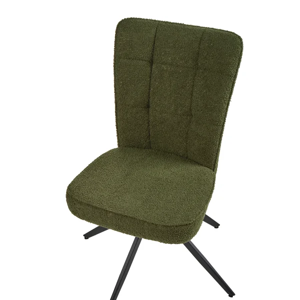 Lot de 2 chaises de salle à manger RYAN Bouclé Vert