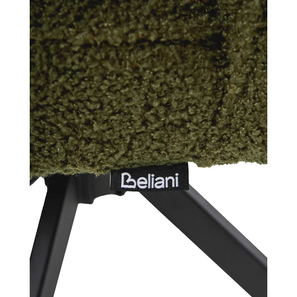 Lot de 2 chaises de salle à manger RYAN Bouclé Vert