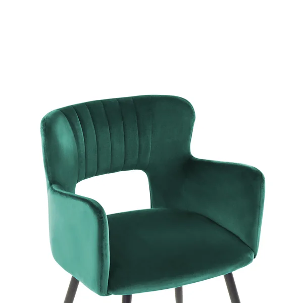 Lot de 2 chaises de salle à manger SANILAC Velours Vert émeraude