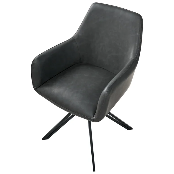 Lot de 2 chaises de salle à manger SANSARC Cuir PU Noir