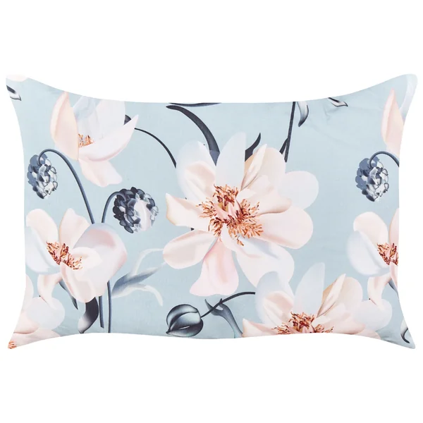 Lot de 2 coussins d'extérieur APRICALE Motif floral 40 x 60 cm Bleu