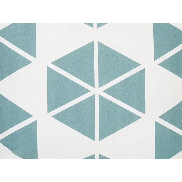 Lot de 2 coussins d'extérieur RIGOSA Motif géométrique 45 x 45 cm Bleu clair