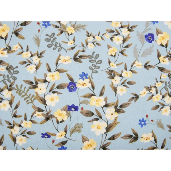 Lot de 2 coussins d'extérieur VALLORIA Motif floral 45 x 45 cm Bleu
