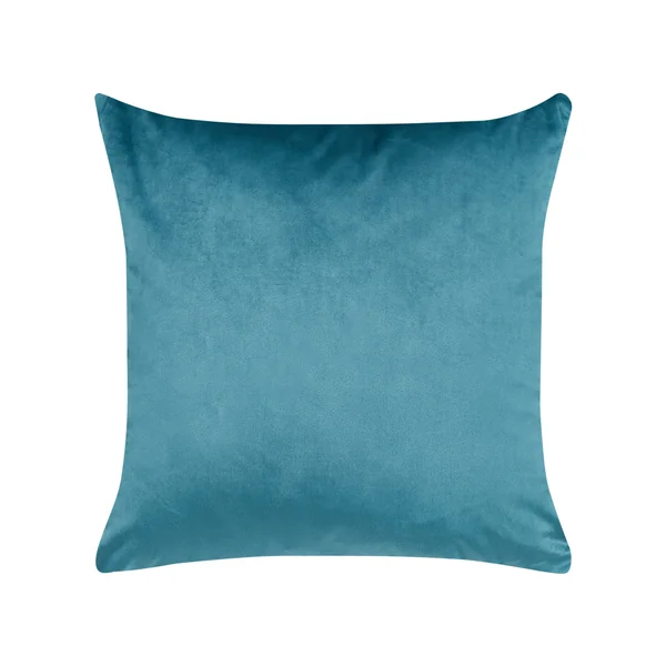 Lot de 2 coussins décoratifs ALYSSUM Velours 45 x 45 cm Bleu Motif de treillis