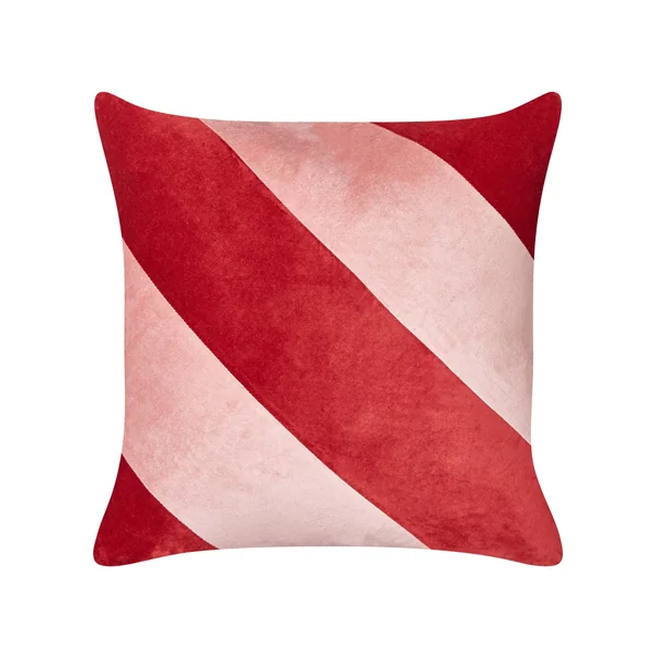 Lot de 2 coussins décoratifs BORONIA Coton 45 x 45 cm Rouge Motif de Noël