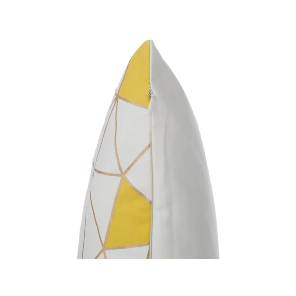Lot de 2 coussins décoratifs CLARKIA Coton 45 x 45 cm Jaune Motif géométrique