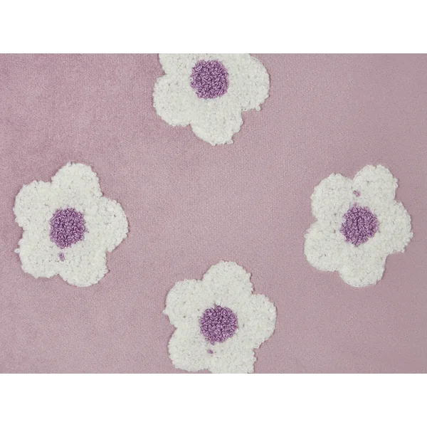 Lot de 2 coussins décoratifs ECHINACEA Velours 45 x 45 cm Violet