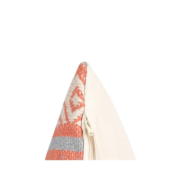 Lot de 2 coussins décoratifs INULA Coton 30 x 50 cm Orange Motif géométrique
