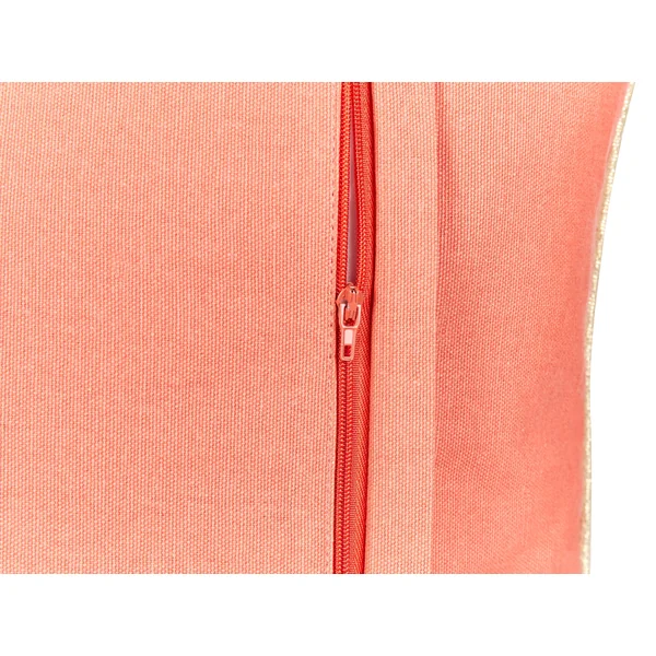 Lot de 2 coussins décoratifs LAMINARIA Velours 45 x 45 cm Corail Motif animal