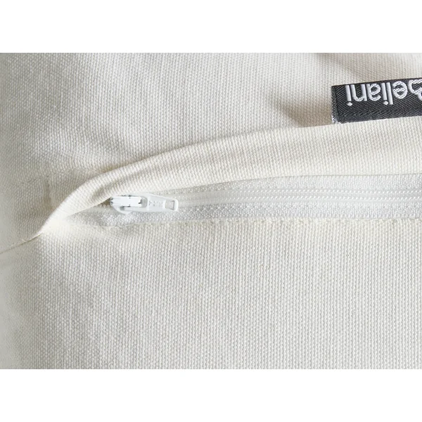 Lot de 2 coussins décoratifs LANSIUM Coton 30 x 50 cm 45 x 45 cm Blanc Motif de plante