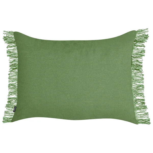 Lot de 2 coussins décoratifs MABA Coton 50 x 35 cm Vert Unicolore
