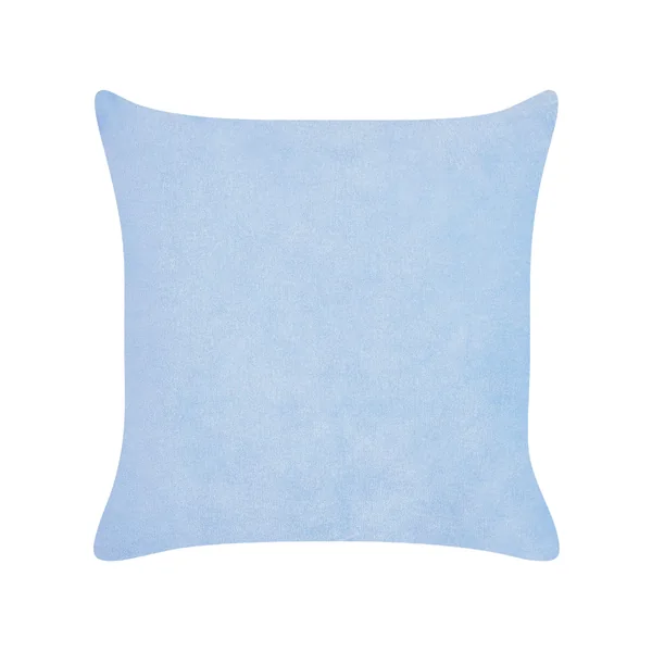 Lot de 2 coussins décoratifs MILLET Velours côtelé 43 x 43 cm Bleu Motif géométrique