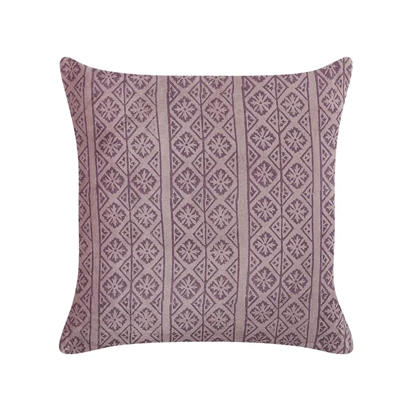 Lot de 2 coussins décoratifs SILYBUM Velours 45 x 45 cm Rose Motif géométrique