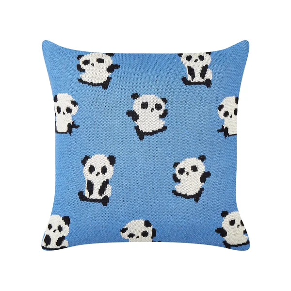 Lot de 2 coussins décoratifs TALOKAN Coton 45 x 45 cm Bleu