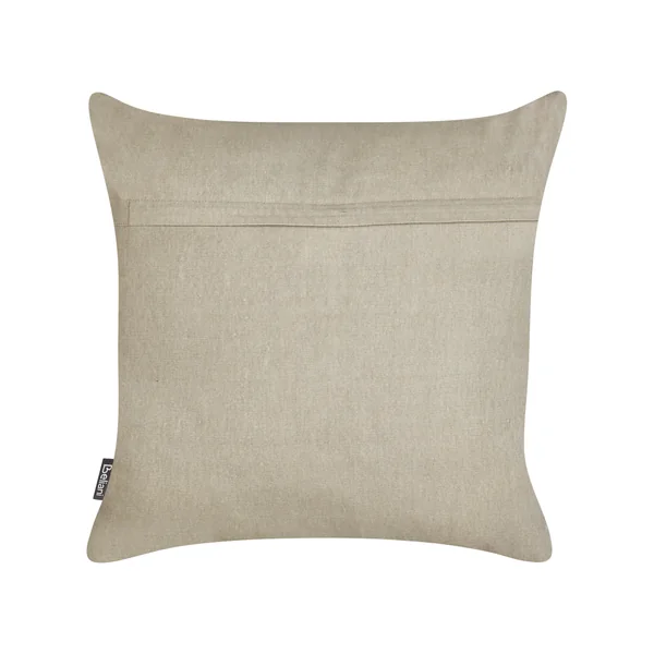 Lot de 2 coussins décoratifs VELLEIA Coton 45 x 45 cm Taupe Motif géométrique