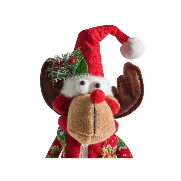 Lot de 2 décorations de Noël GEITSJOEN Renne 55/58 cm Multicolore