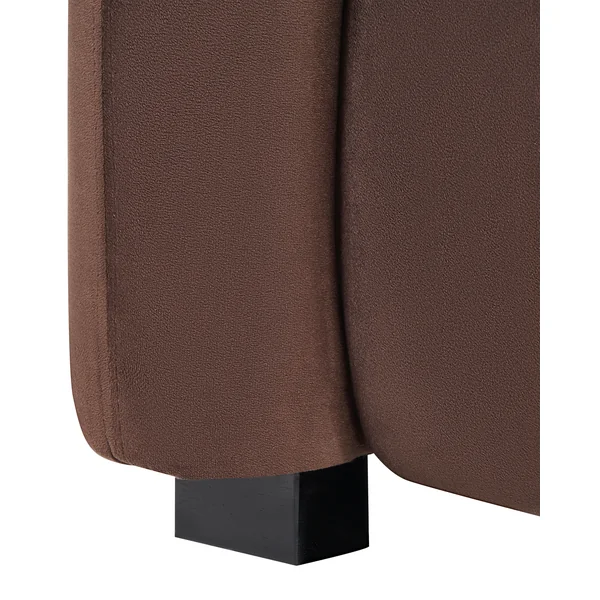 Lot de 2 fauteuils VELTADA Velours Marron foncé