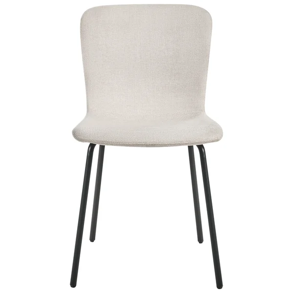 Lot de 4 chaises de salle à manger CALDWELL Tissu Beige clair