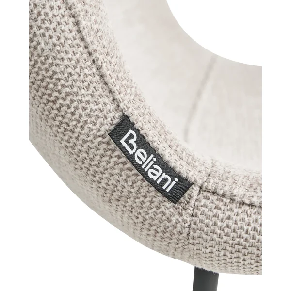 Lot de 4 chaises de salle à manger CALDWELL Tissu Beige clair