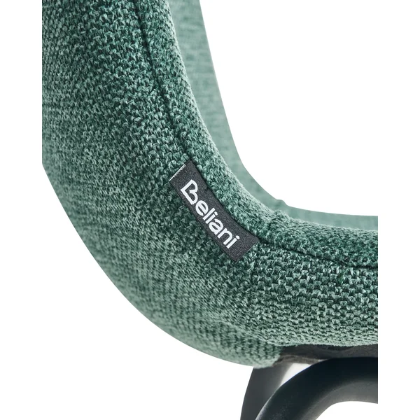 Lot de 4 chaises de salle à manger CALDWELL Tissu Vert