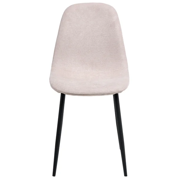 Lot de 4 chaises de salle à manger CRANDALL Tissu Beige