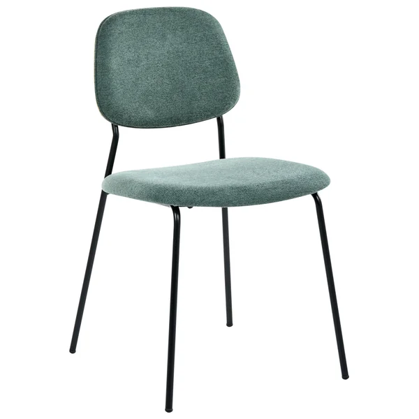 Lot de 4 chaises de salle à manger RILEY Tissu Vert