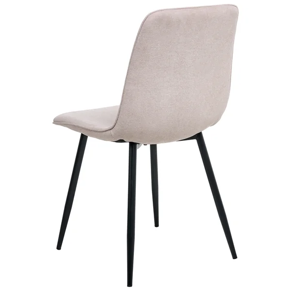 Lot de 4 chaises de salle à manger TUSCOLA Tissu Beige