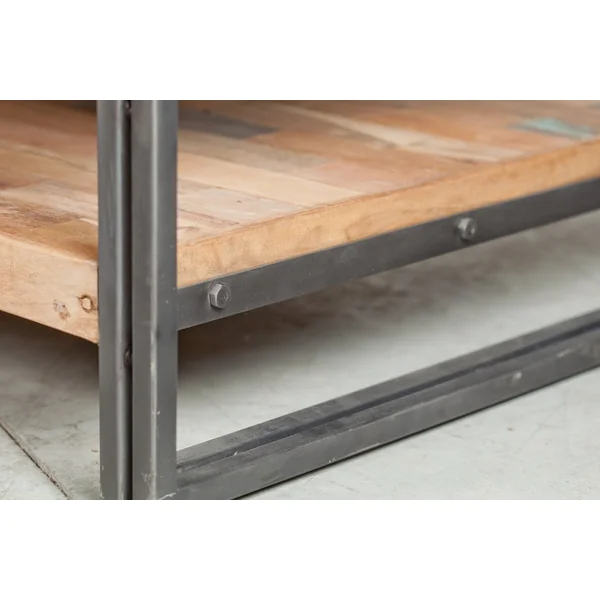 Meuble de rangement bois recyclé 1 porte 60x107 CARAVELLE