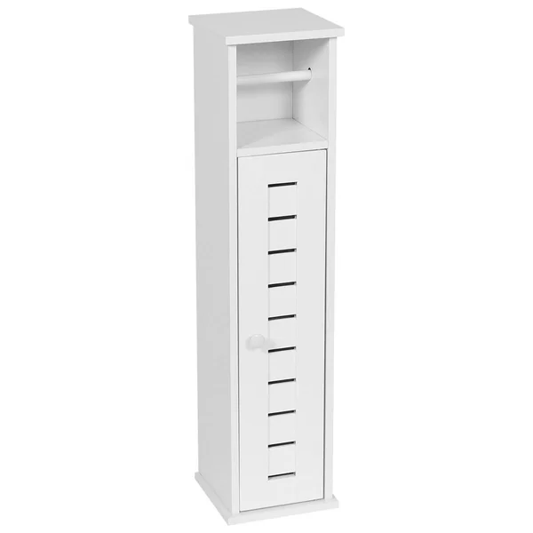 MEUBLE RESERVE ET DEROULEUR PAPIER WC 1 PORTE SANTORIN