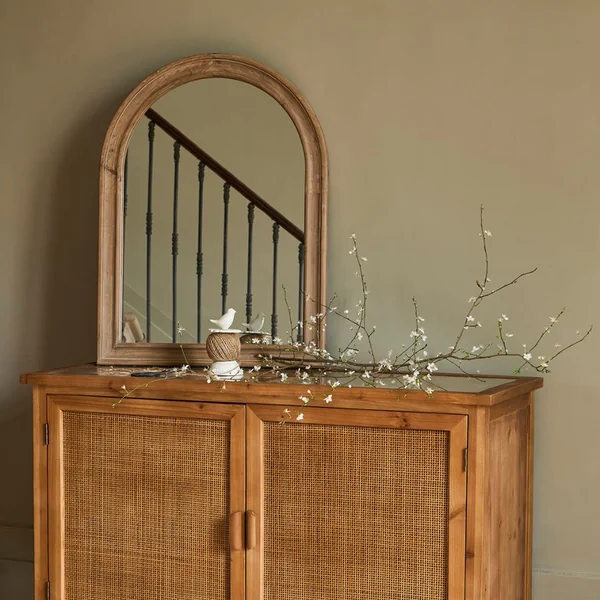 Miroir naturel foncé 60x80cm en bois de sapin - firmin