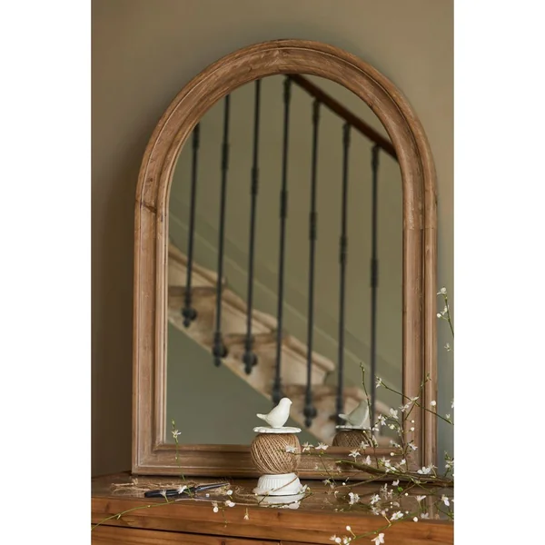Miroir naturel foncé 60x80cm en bois de sapin - firmin