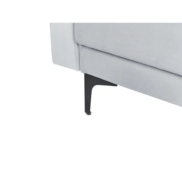 Modulaire U-vormige slaapbank 5-zits ABERDEEN Fluweel Lichtgrijs