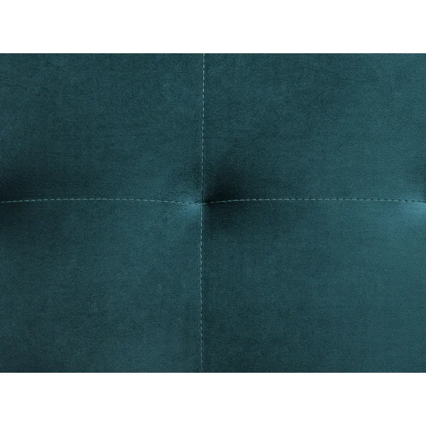Modular Corner Sofa Bed 4 Seater ABERDEEN Velvet Teal with Ottoman Right Hand