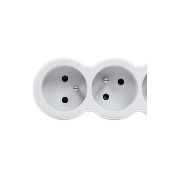 Multiprise 5 prises Legrand blanc et gris 3 m