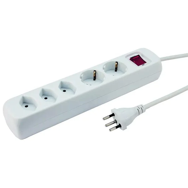 MULTIPRRISE POWER EASY 3XT13 2XCEE 1.5M INTERUPTEUR WS BLANC