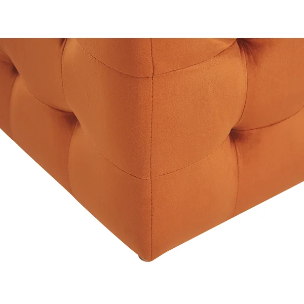 Opbergpoef MICHIGAN Fluweel Oranje