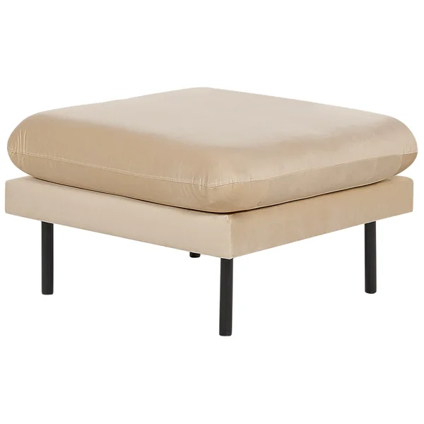 Ottomaan VINTERBRO Fluweel Beige